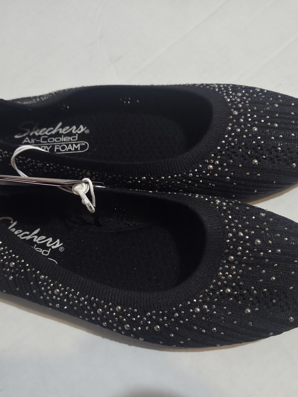 Skechers 8.5 Women's Cleo 2.0 Ditzy Glam Ballet Knit Slip-On Flats
